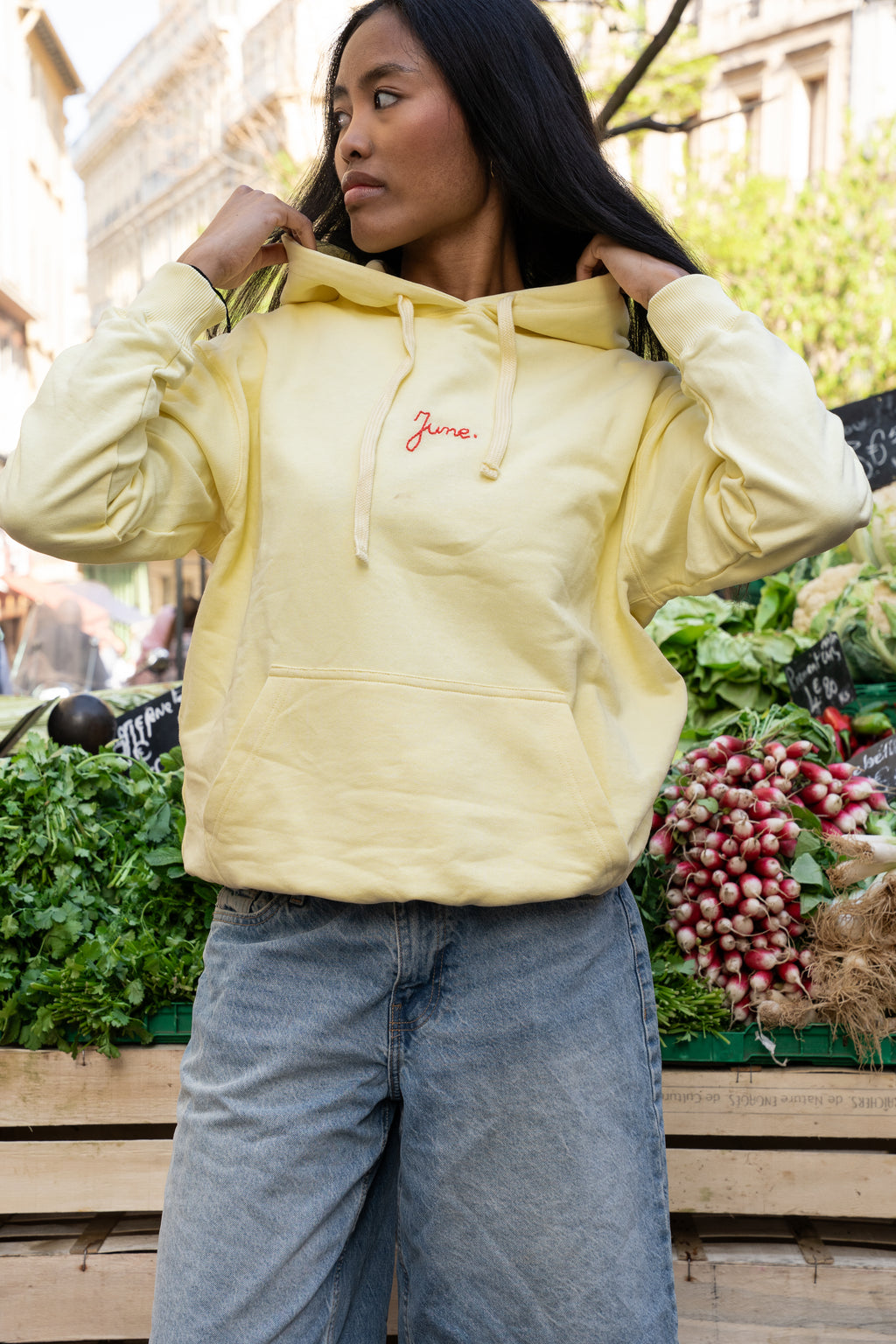 Hoodie citron