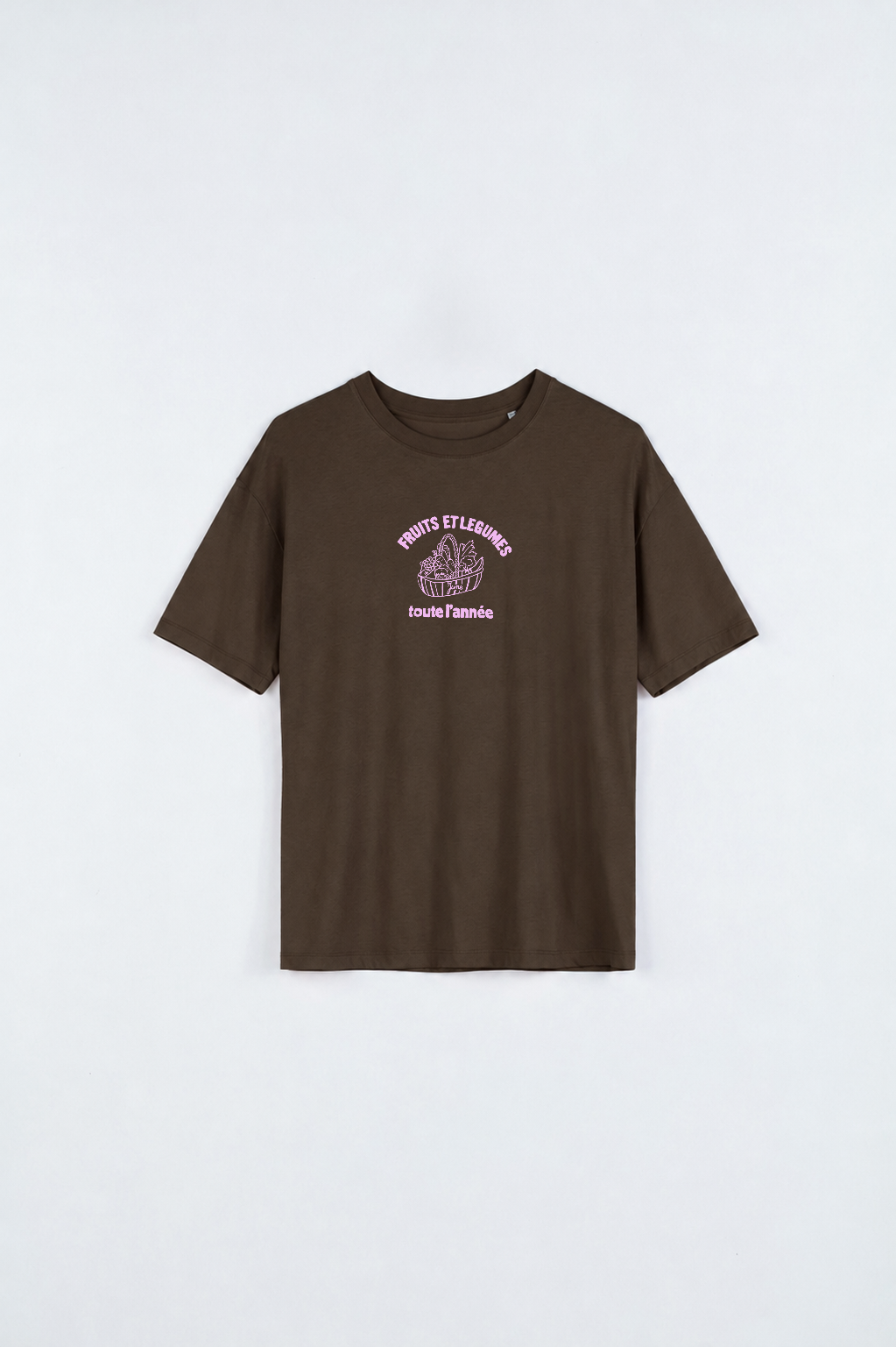 T-shirt Panier - Brun