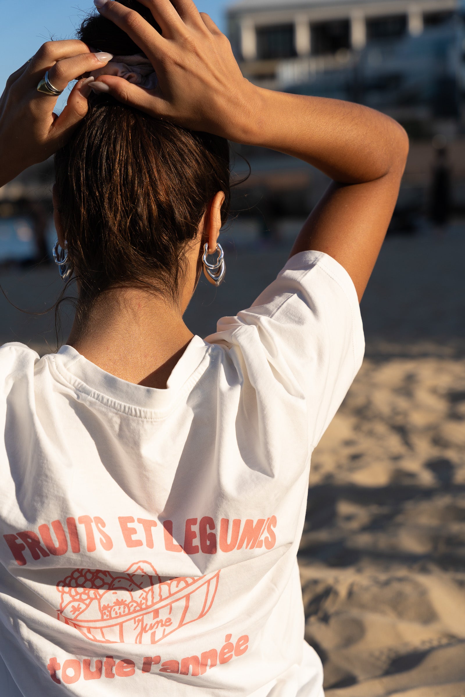 T-shirt Le panier - Blanc