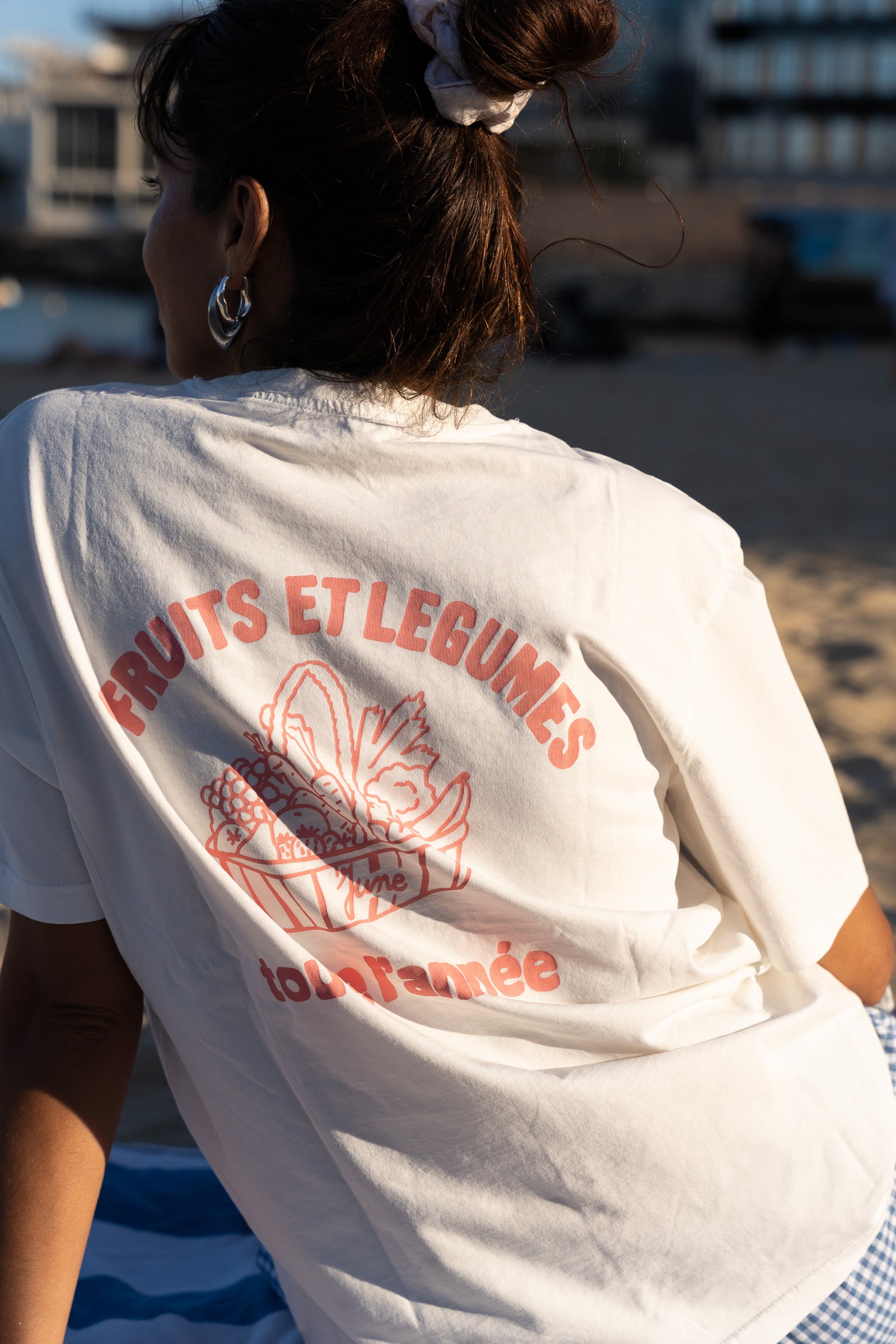 T-shirt Le panier - Blanc