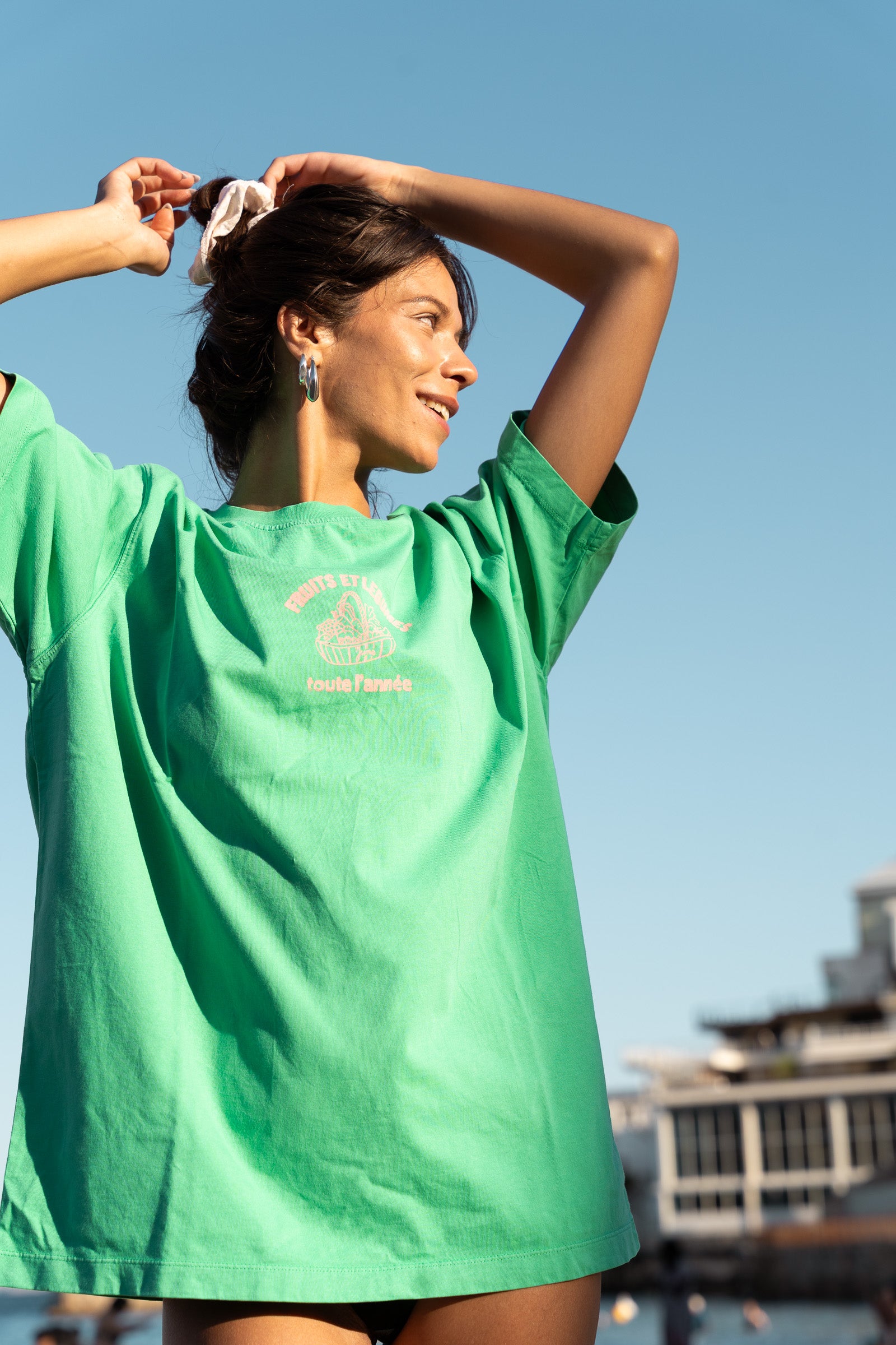 T-shirt Panier vert