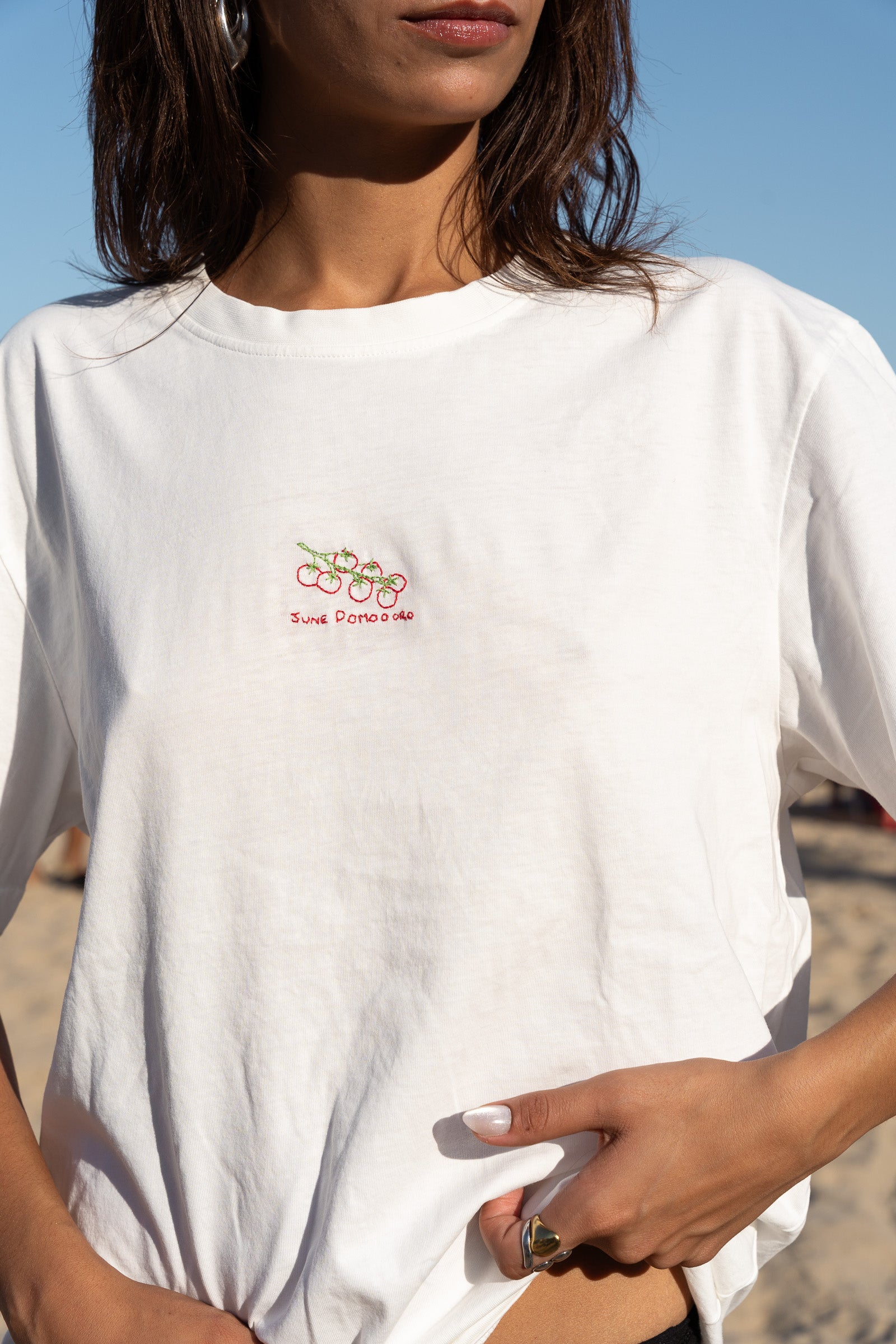 T-shirt brodé Pomodoro