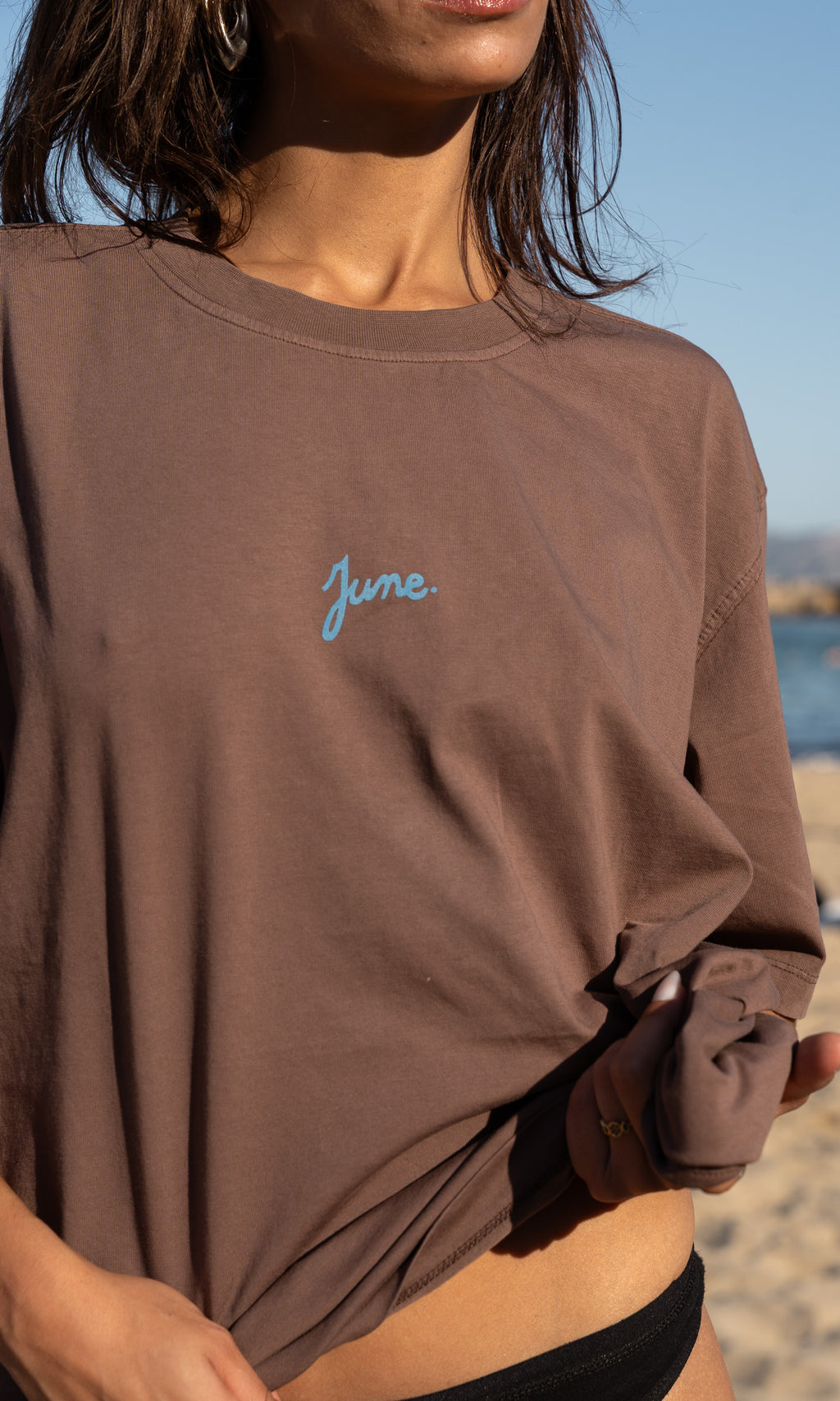 T-shirt Panier - Maron