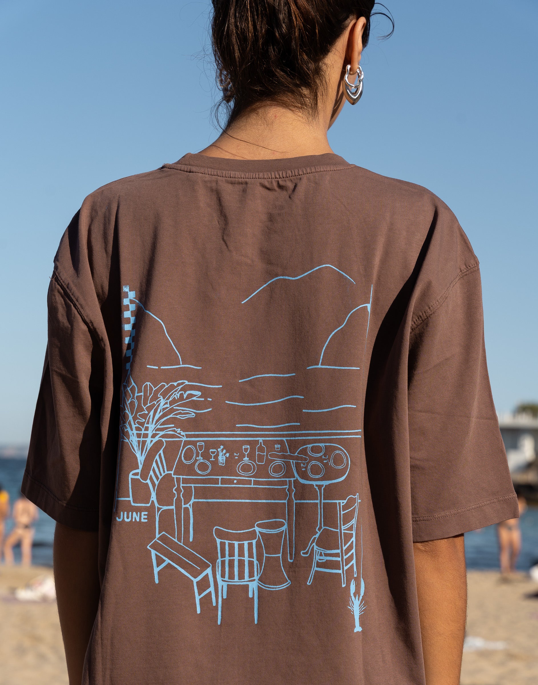 T-shirt 13h - Maron